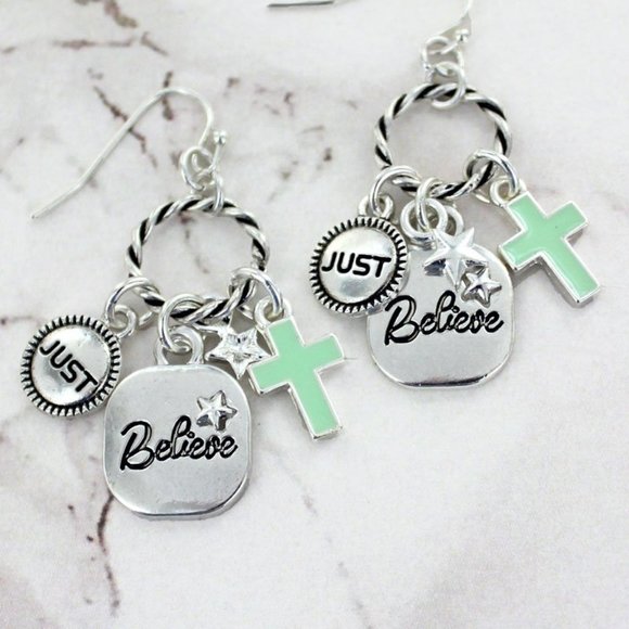 One Blessed Nana Jewelry - NWT *BOUTIQUE*  JUST BELIEVE FASHION EARRINGS